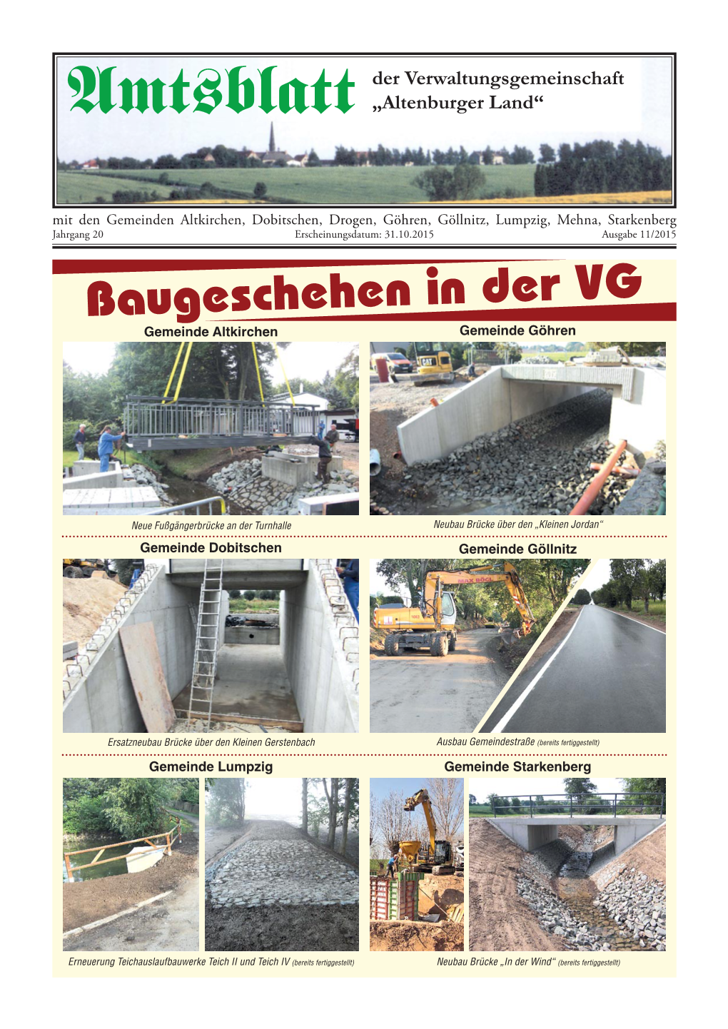 Baugeschehen in Der VG Gemeinde Altkirchen Gemeinde Göhren