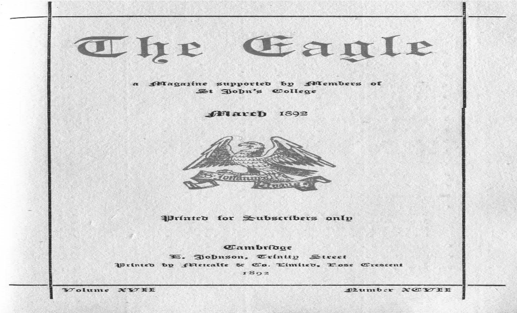 The Eagle 1892 (Lent)