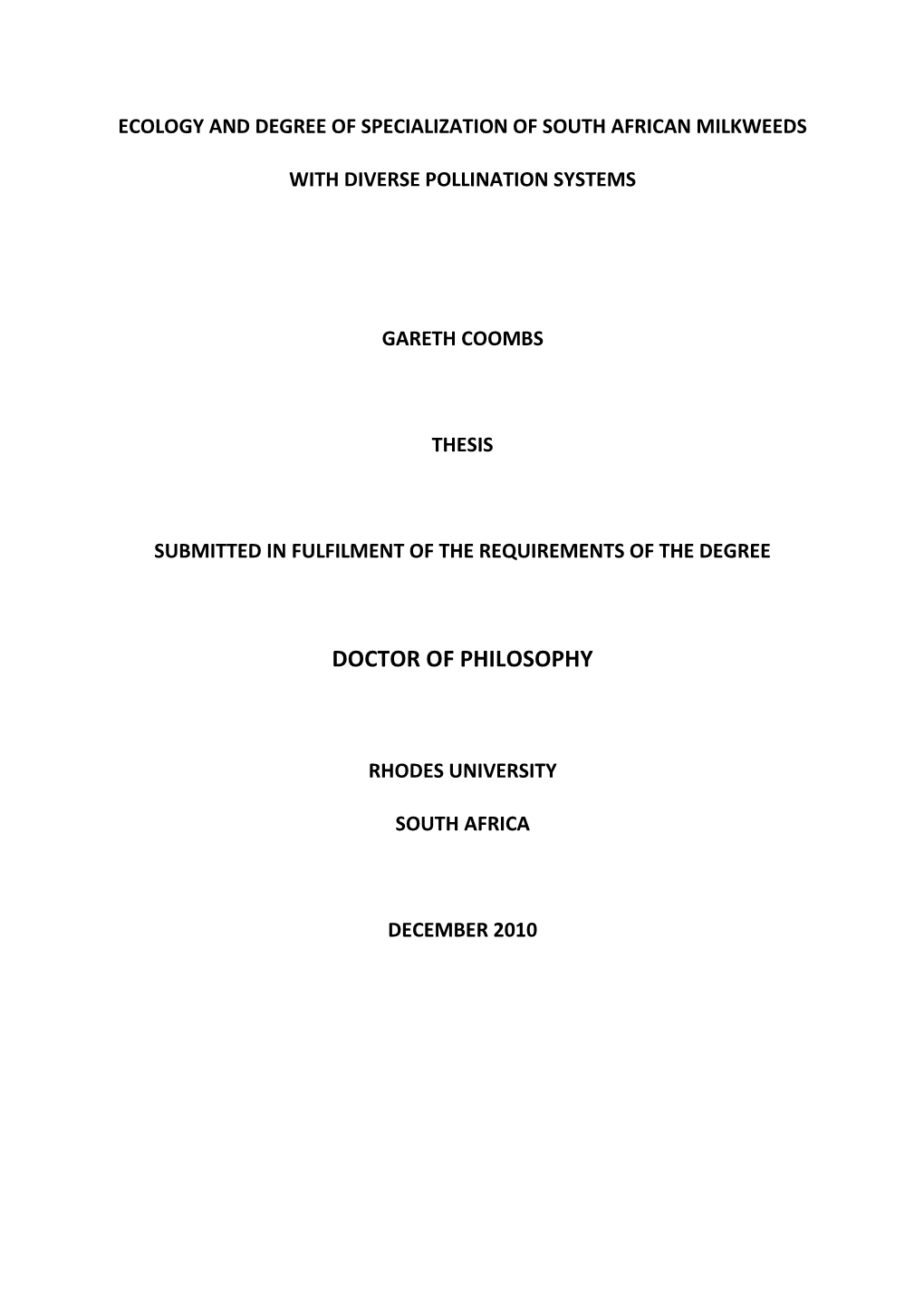 Doctor of Philosophy