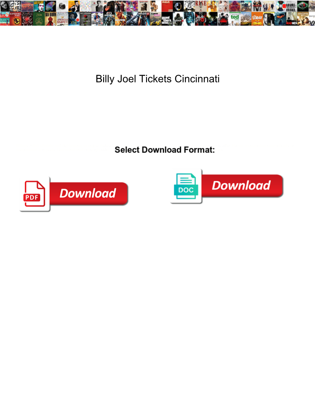 Billy Joel Tickets Cincinnati