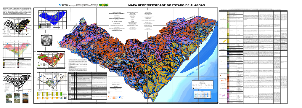 Mapa Geodiversidade Do Estado De Alagoas