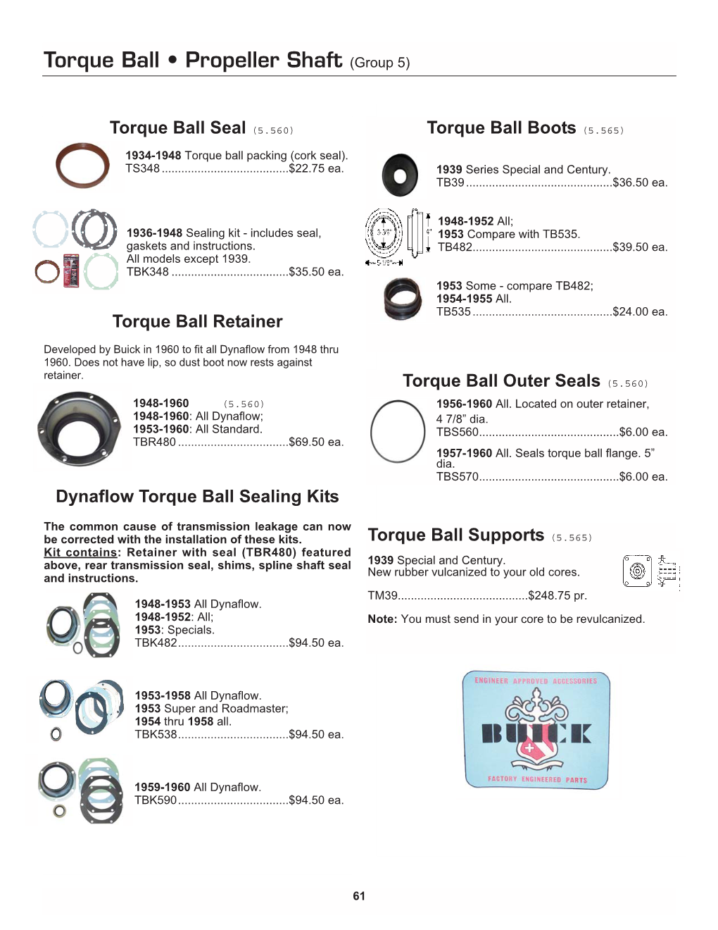 Torque Ball • Propeller Shaft (Group 5)