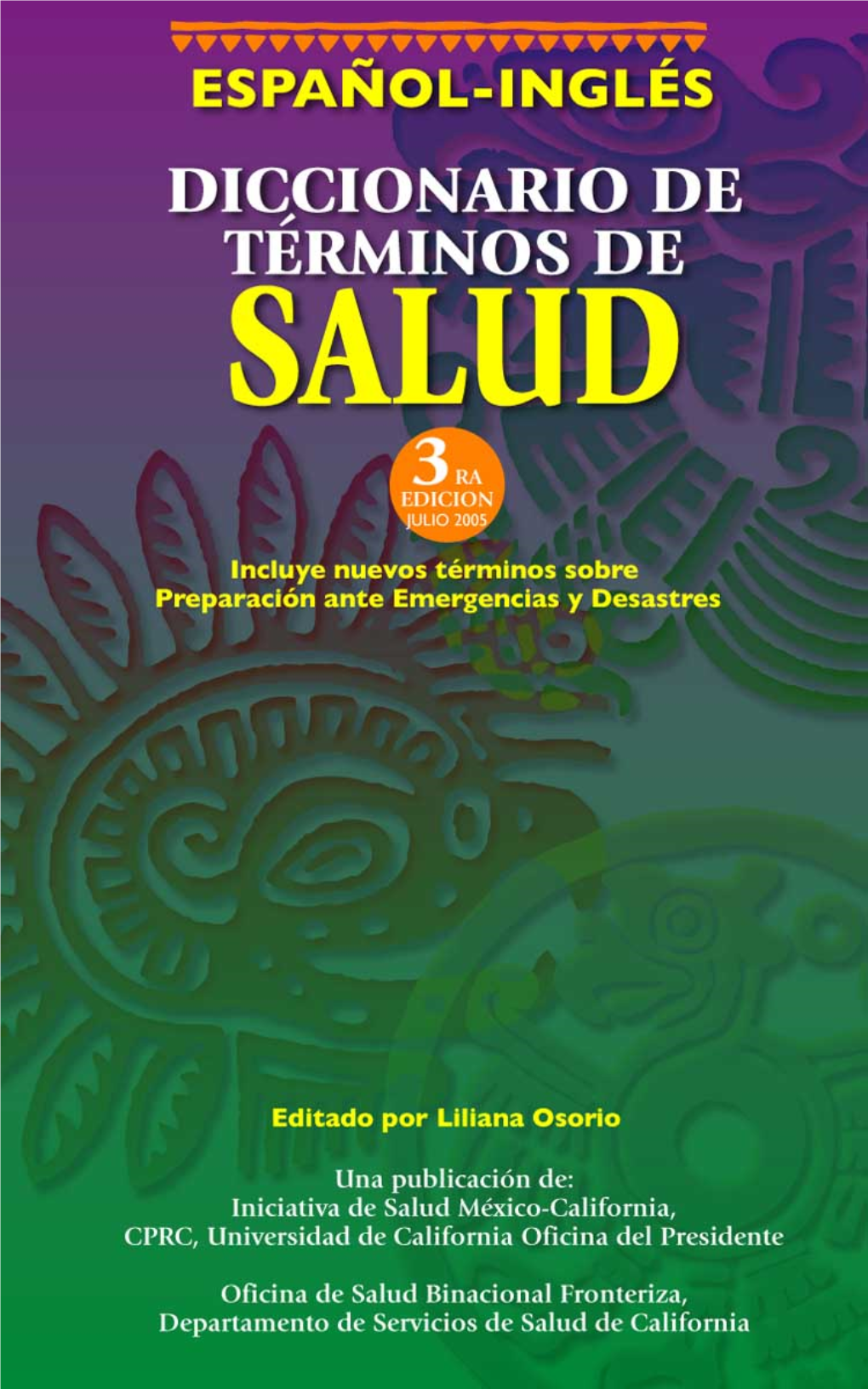 Diccionario De Términos De Salud 3 Ra Edicion Julio 2005