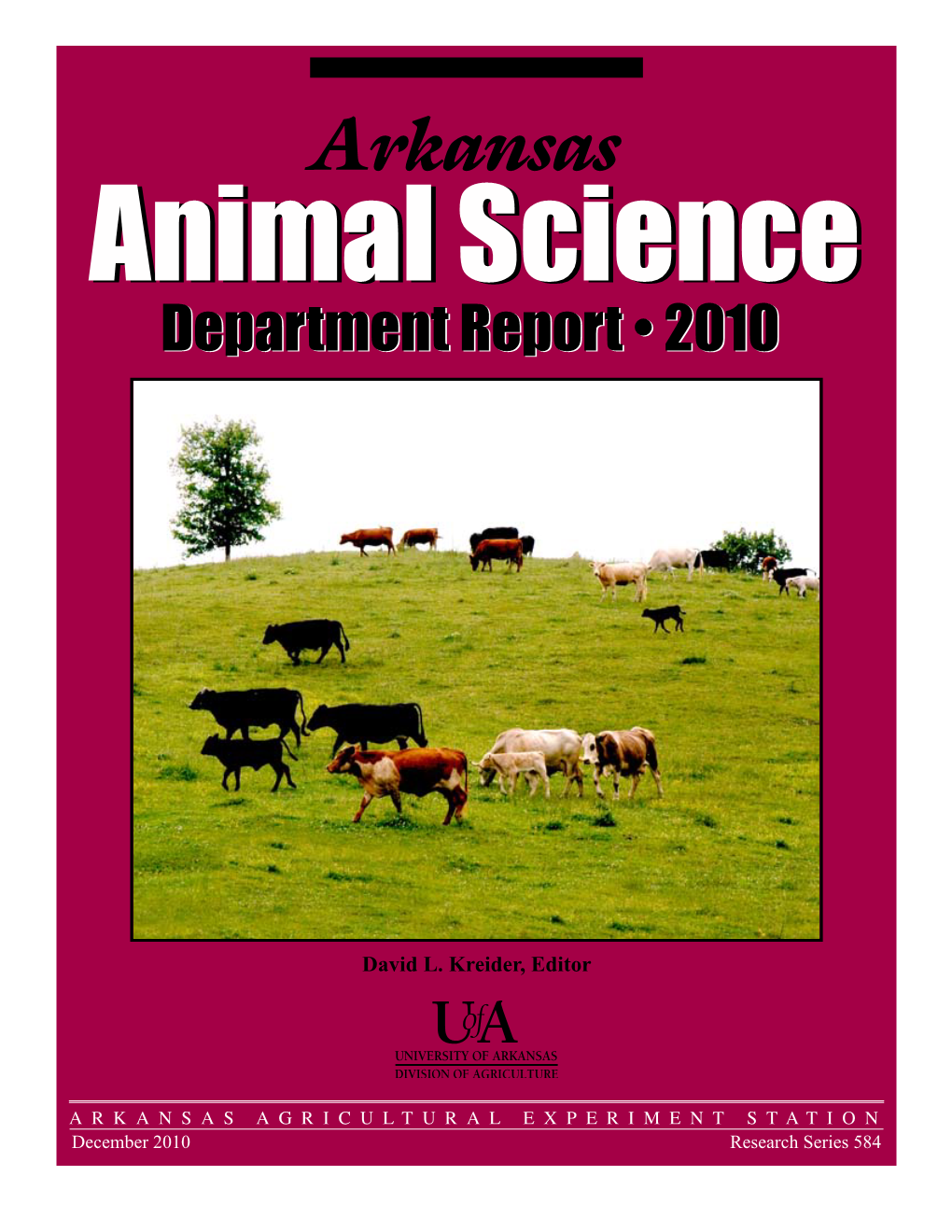 Arkansas Animal Science Department Report 2010