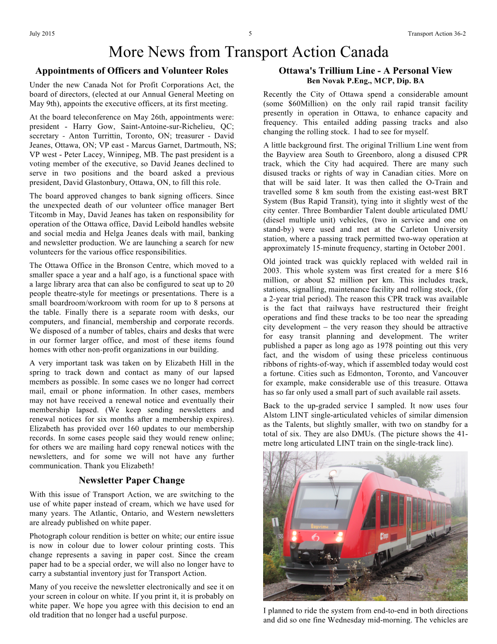 Transport Action Newsletter