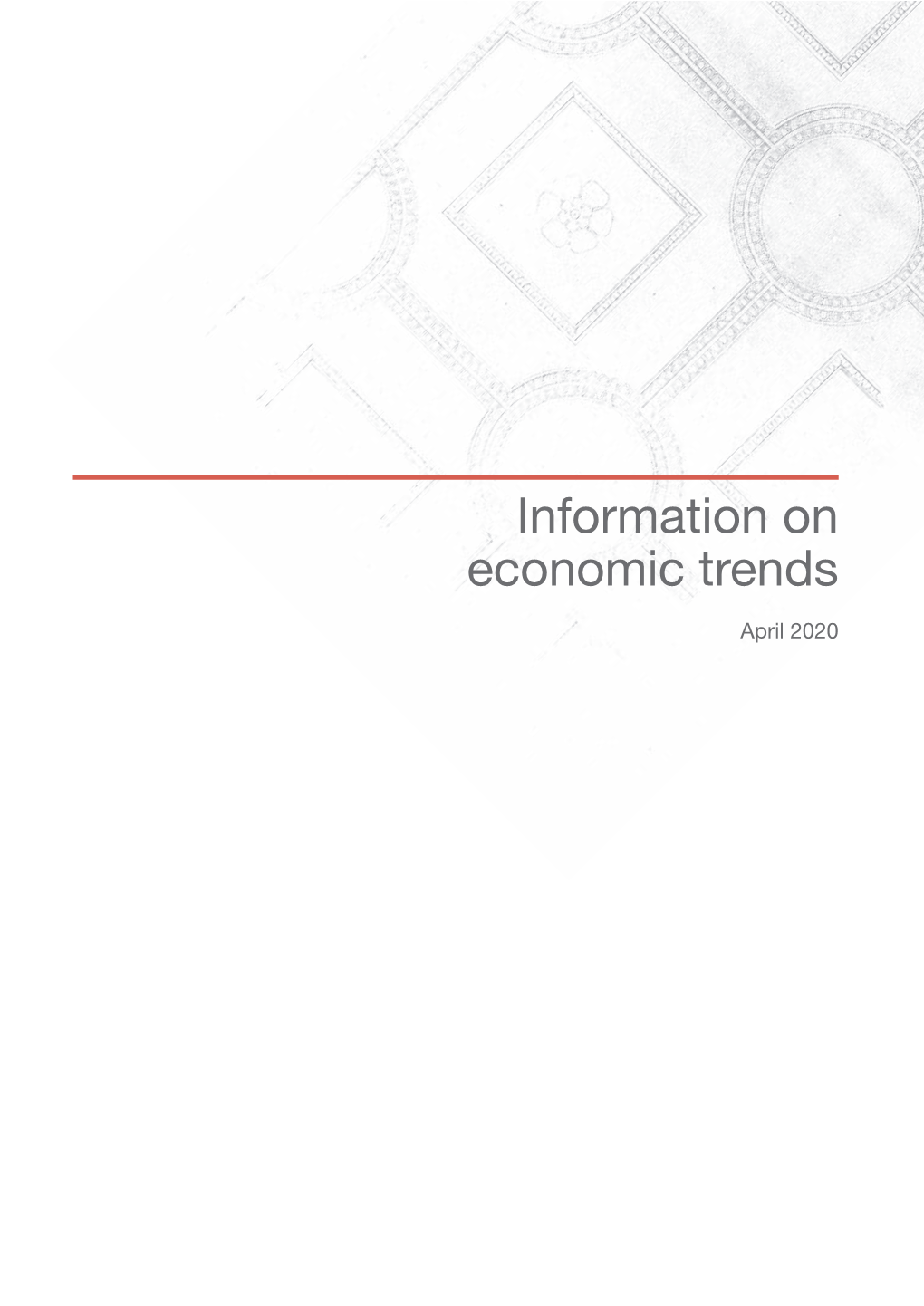 Information on Economic Trends, April 2020
