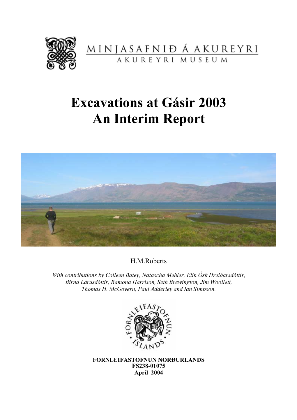 Excavations at Gásir 2003 an Interim Report