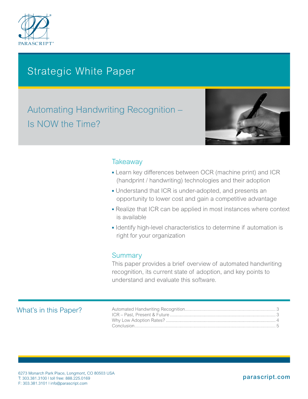 Strategic White Paper