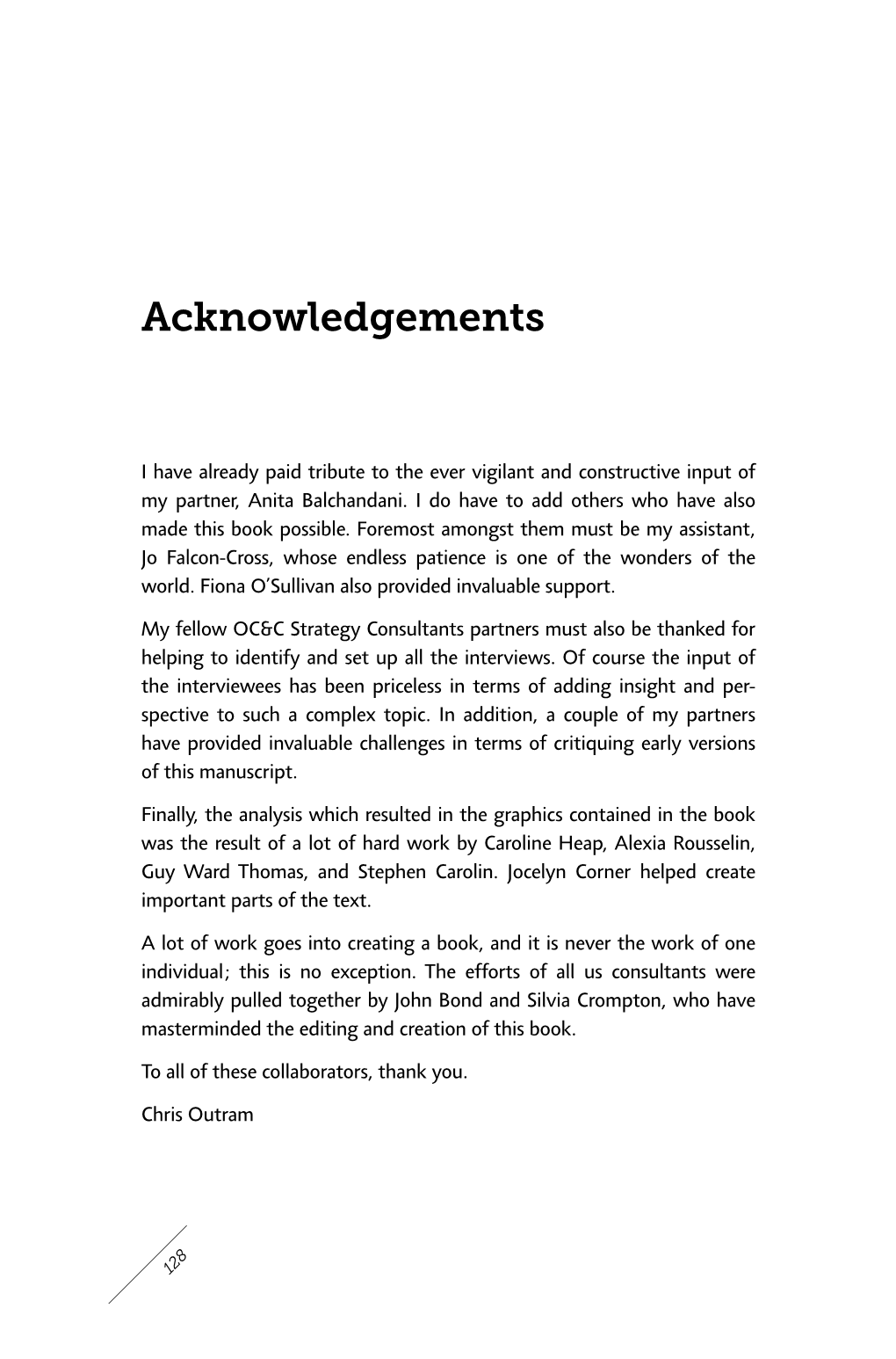 Acknowledgements