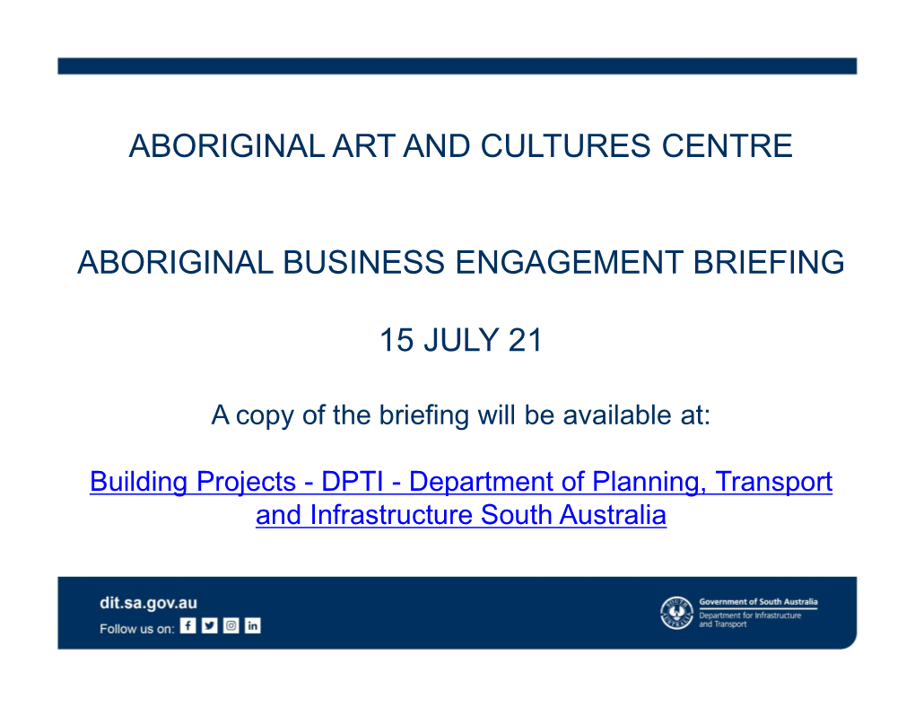 Aboriginal Business Briefing