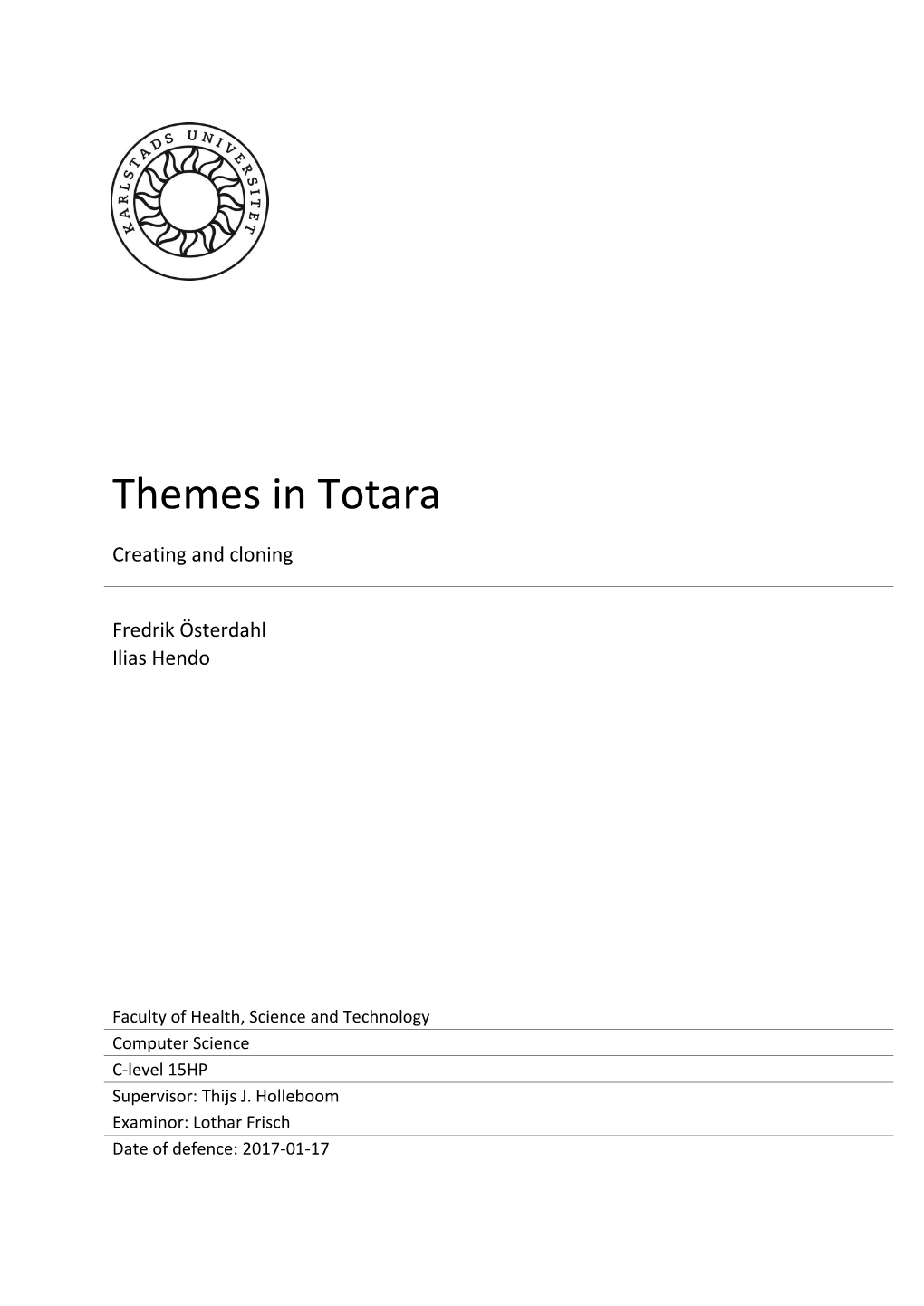 Themes in Totara