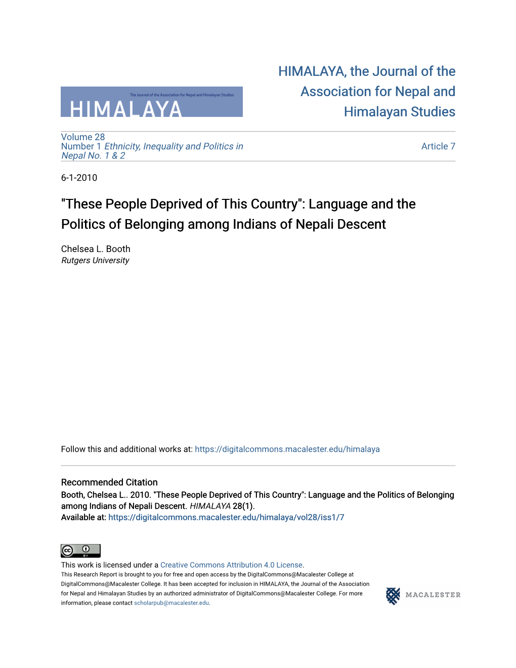 Language and the Politics of Belonging Among Indians of Nepali Descent