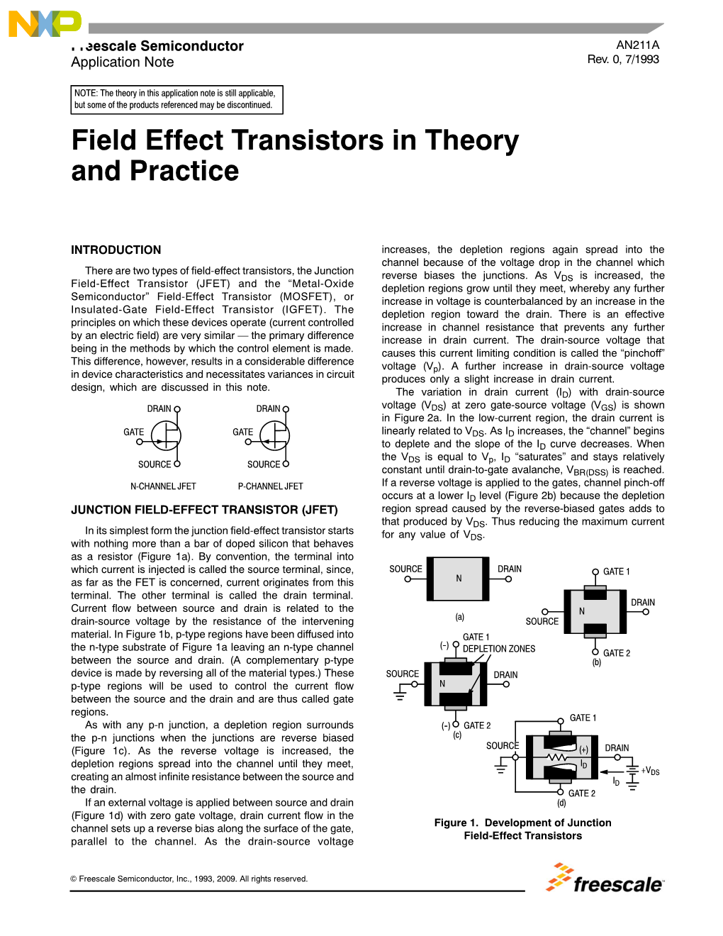 Field Effect Transistors in Theory and Practice Application Note