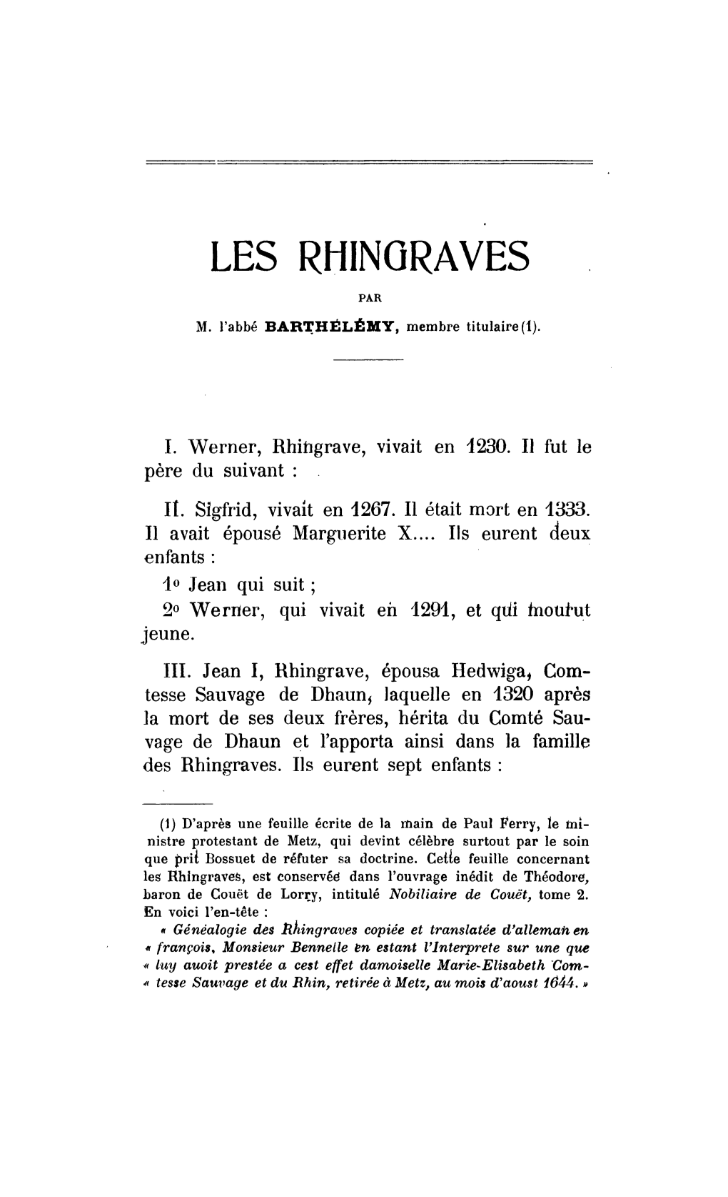 Les Rhingraves Par