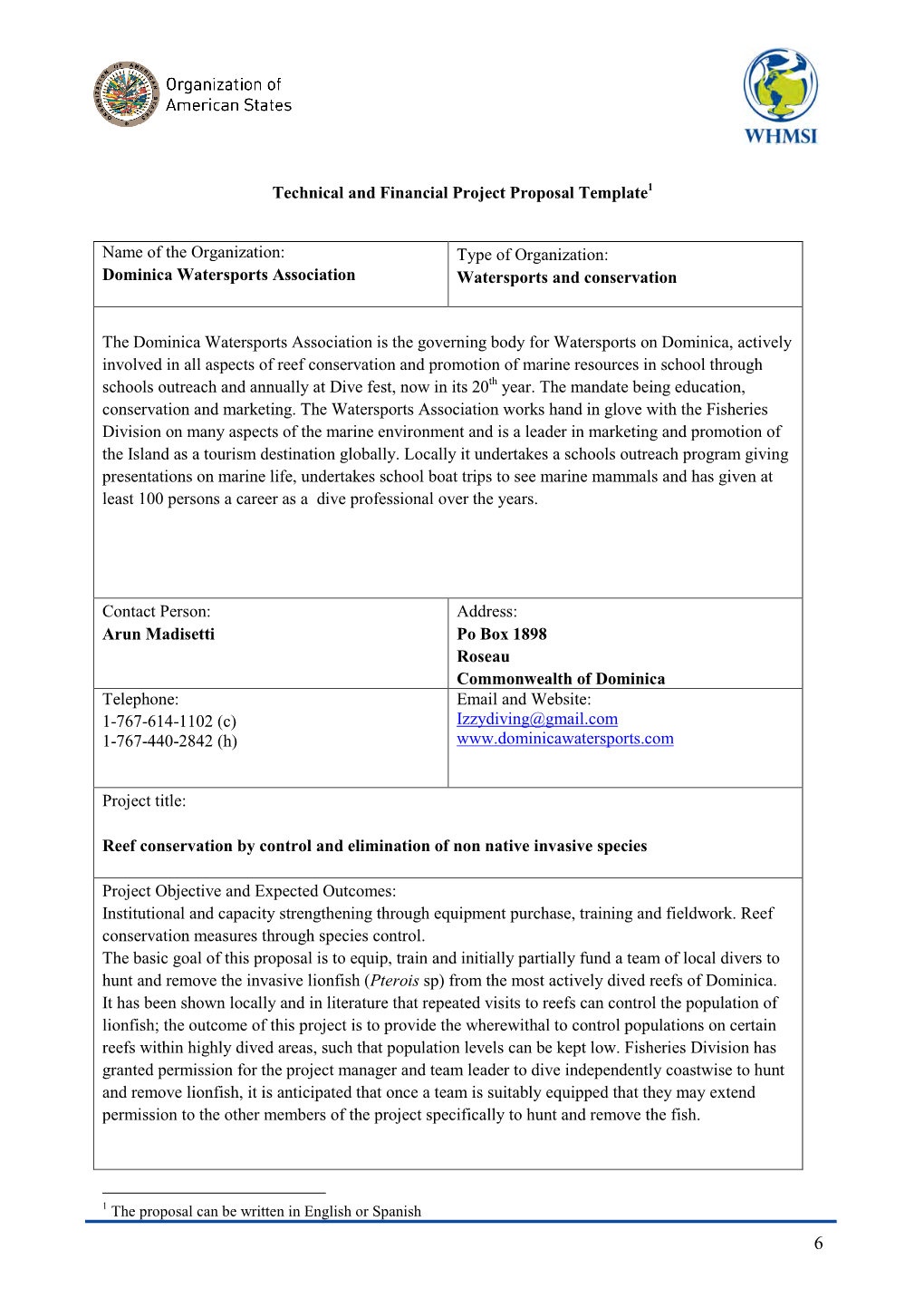 Technical and Financial Project Proposal Template1 Name of The