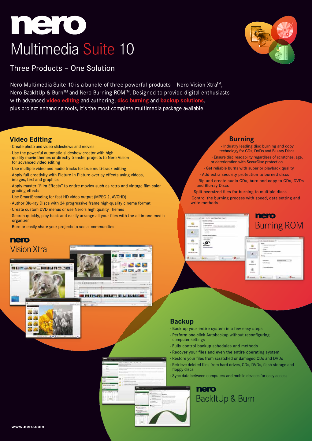 Multimedia Suite 10 Three Products – One Solution