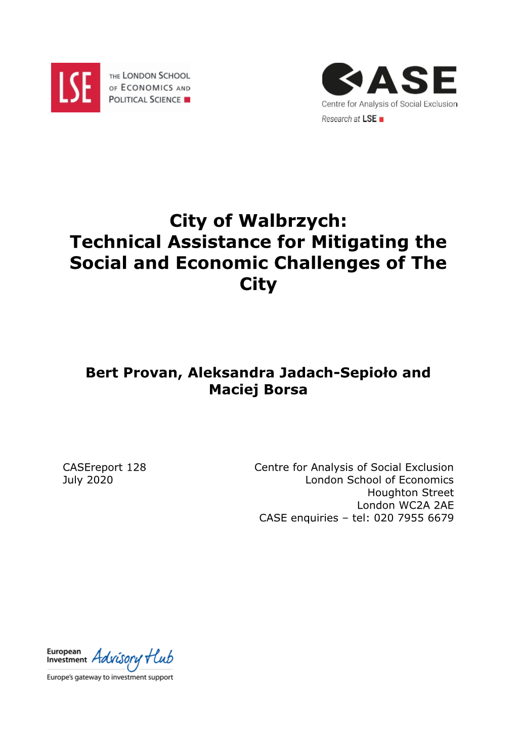 City of Walbrzych: Technical Assistance for Mitigating the Social and Economic Challenges of the City
