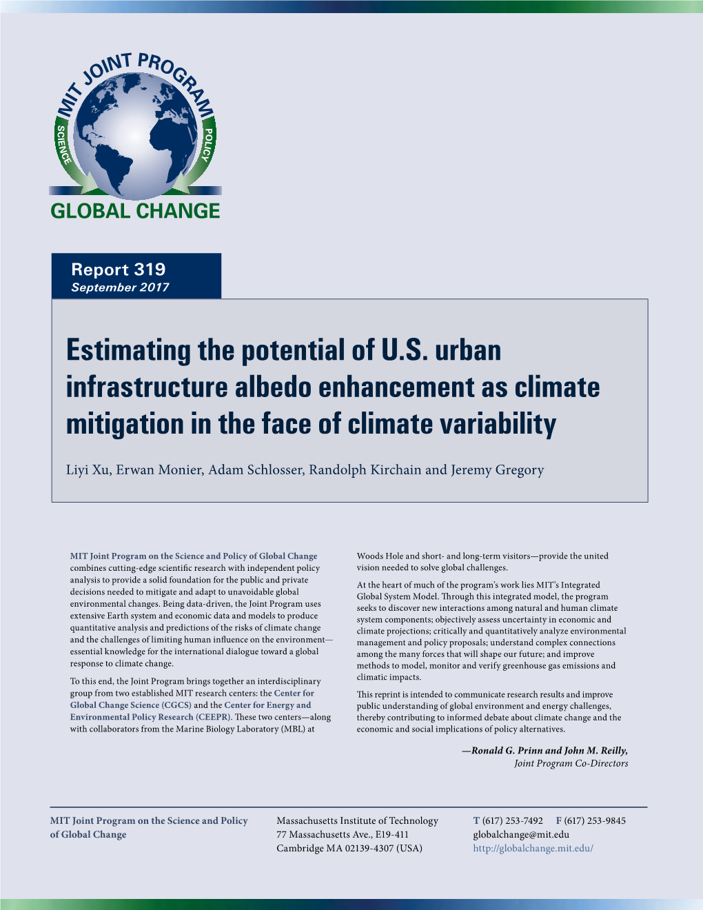 Estimating the Potential of U.S. Urban Infrastructure Albedo Enhancement As Climate Mitigation in the Face of Climate Variability