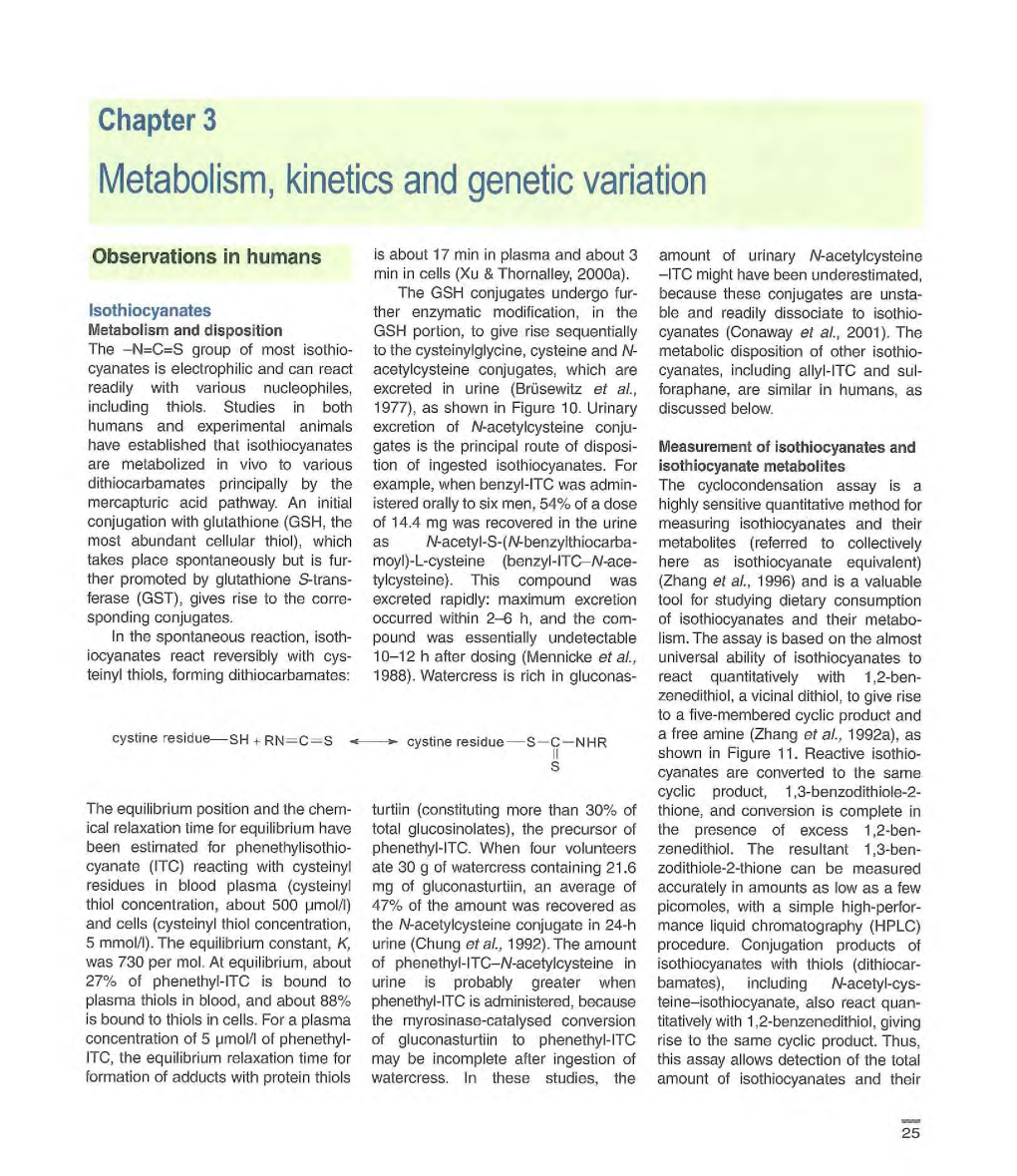 Metabolism, Kinetics and Genetic Variation