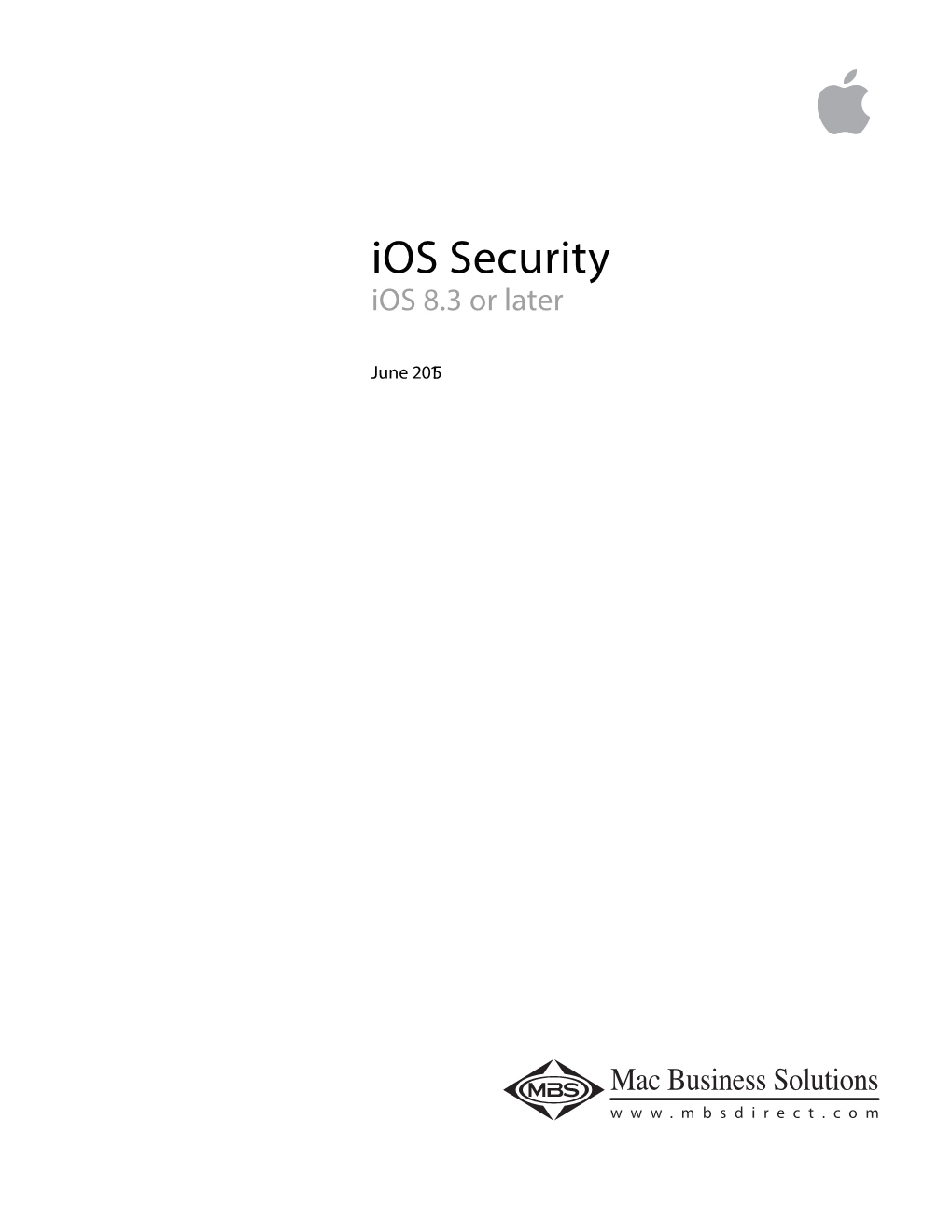 Ios Security Ios 8.3 Or Later