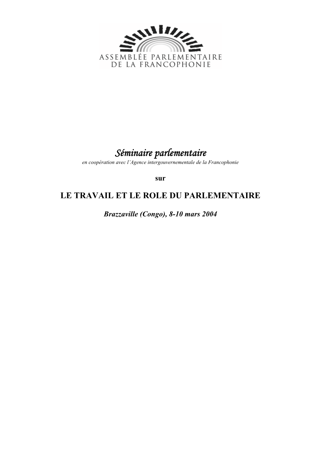 Actes Du Séminaire Régional Des Responsables D’Organisations Coopératives Cotonou 1994