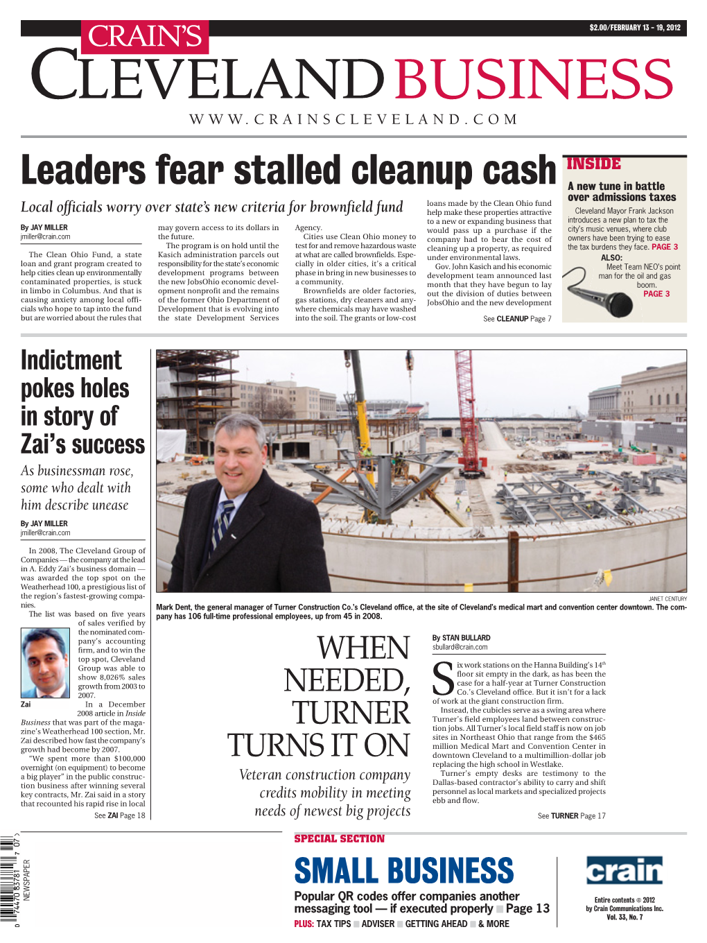 Leaders Fear Stalled Cleanup Cash INSIDE