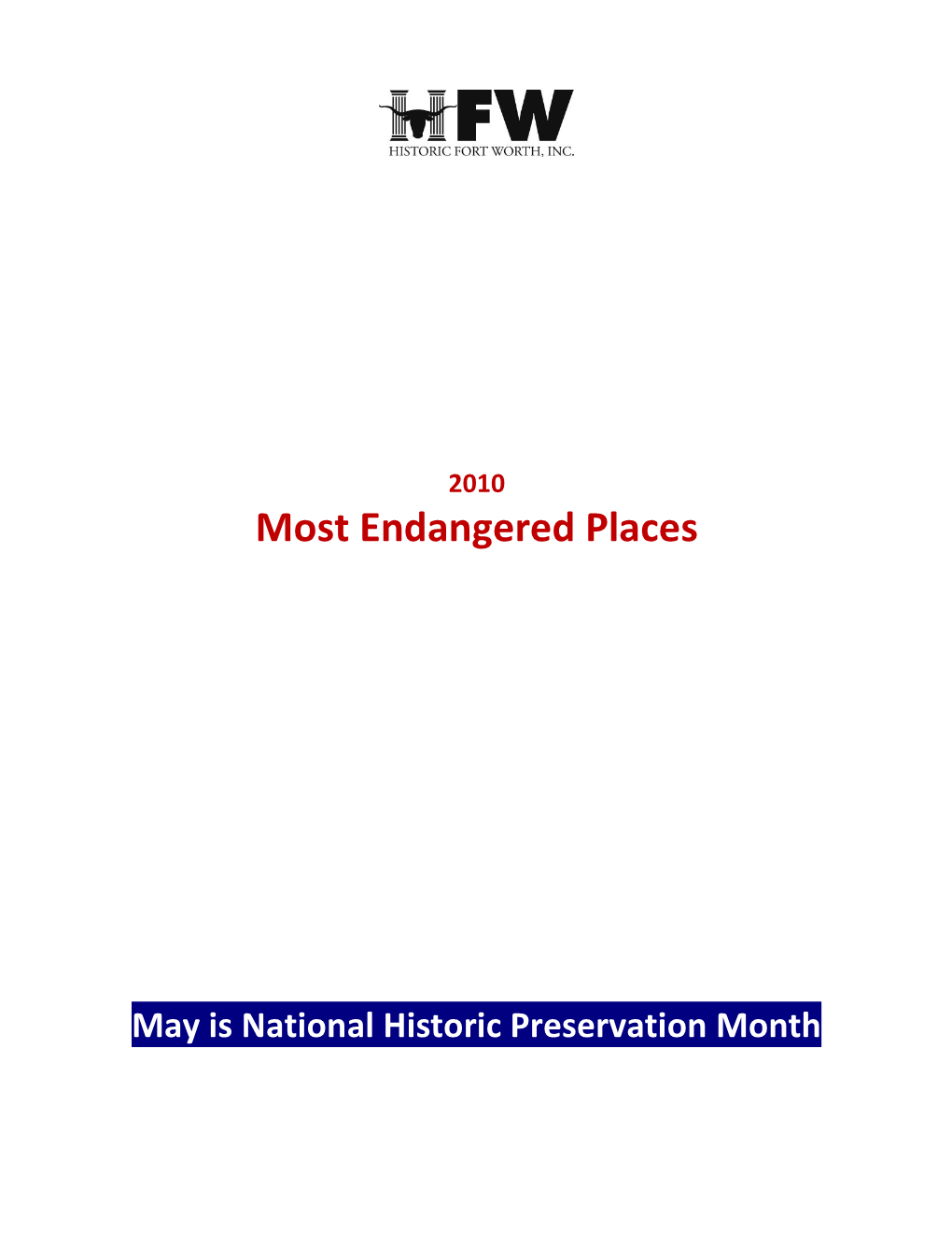 Most Endangered Places