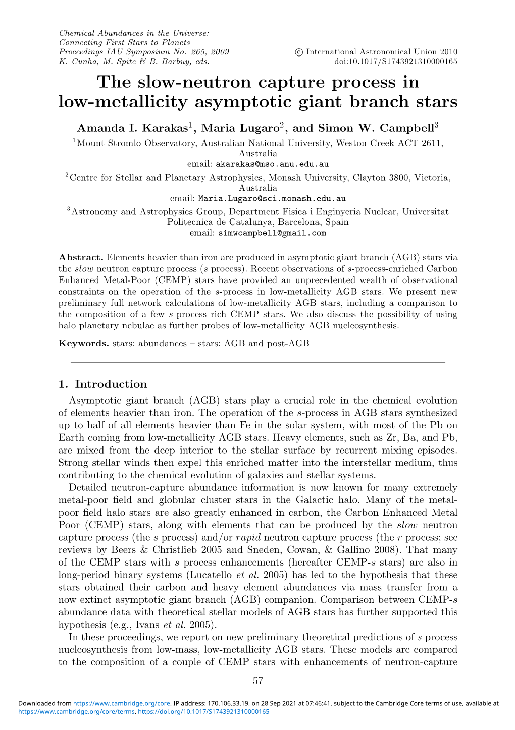 The Slow-Neutron Capture Process in Low-Metallicity Asymptotic Giant Branch Stars