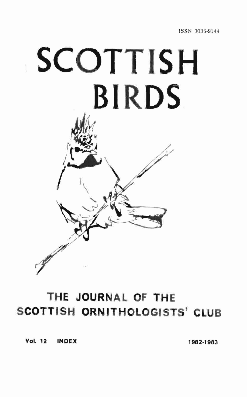 The Journal of the Scottish Ornithologists' Club