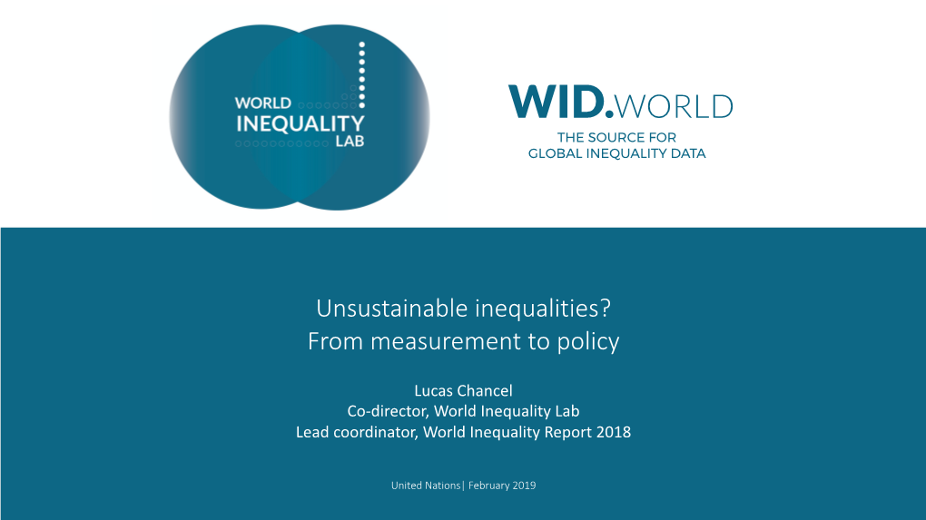 Wid.World the Source for Global Inequality Data