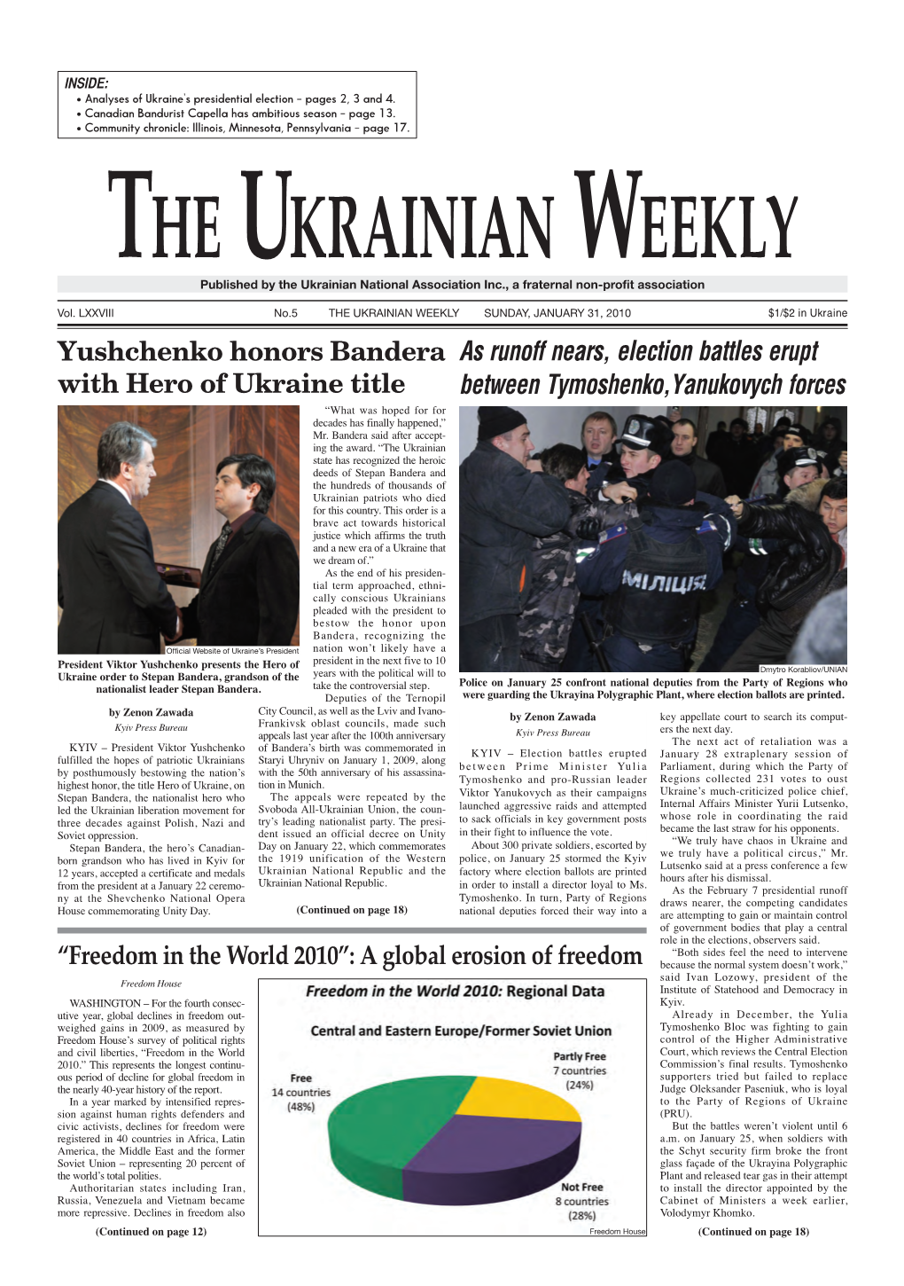 The Ukrainian Weekly 2010, No.5