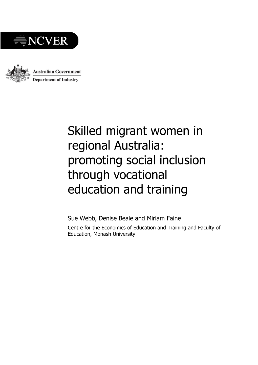 Skilled Migrant Women