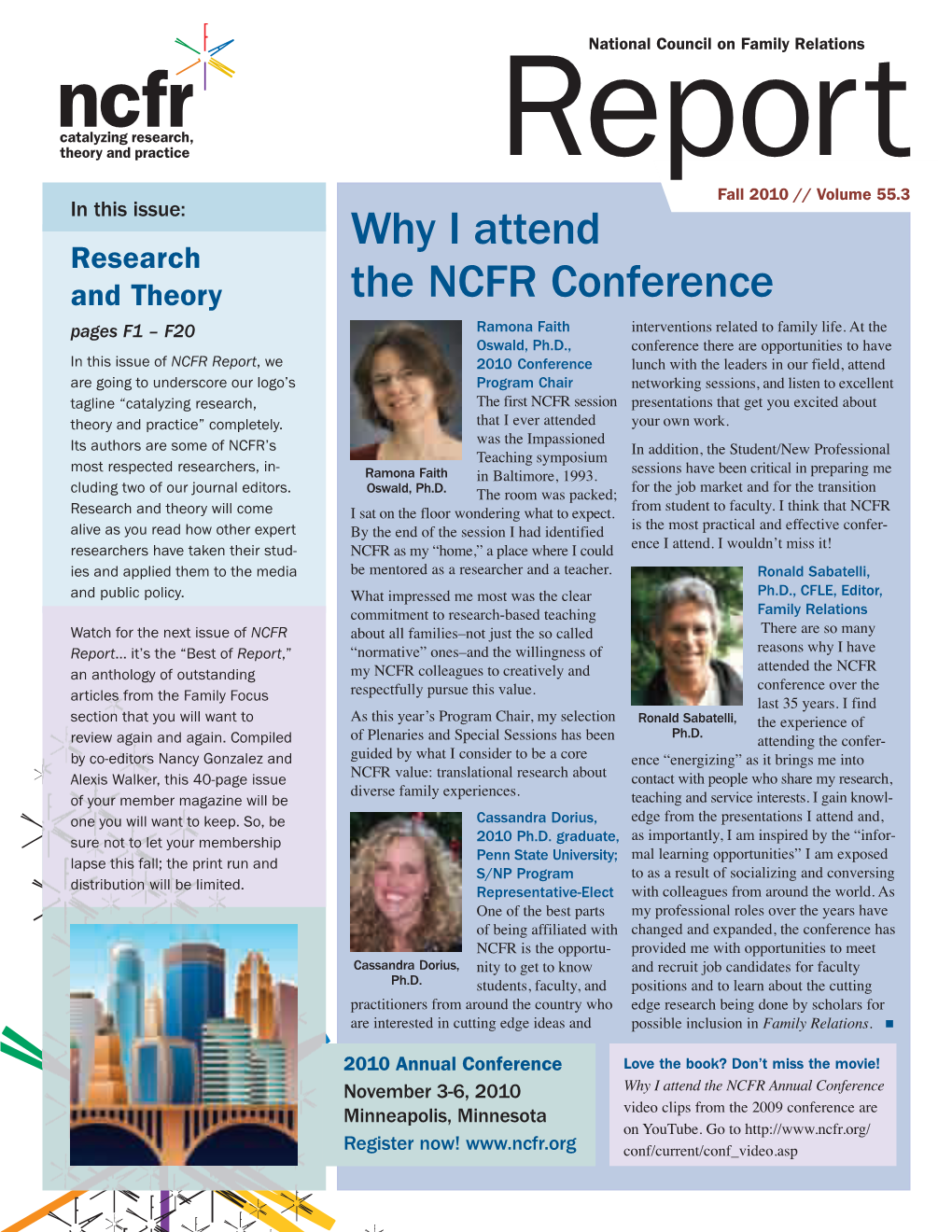 Why I Attend the NCFR Conference