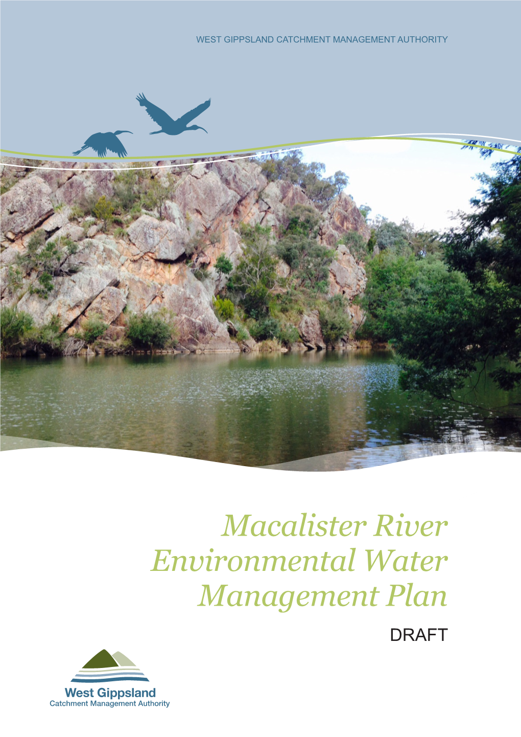 Macalister River Environmental Water Management Plan DRAFT
