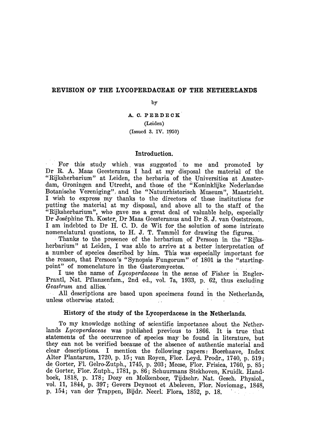 Lycoperdaceae Englcr- Prantl, Pflanzenfam., Ed., 7A, 1933, P. 62