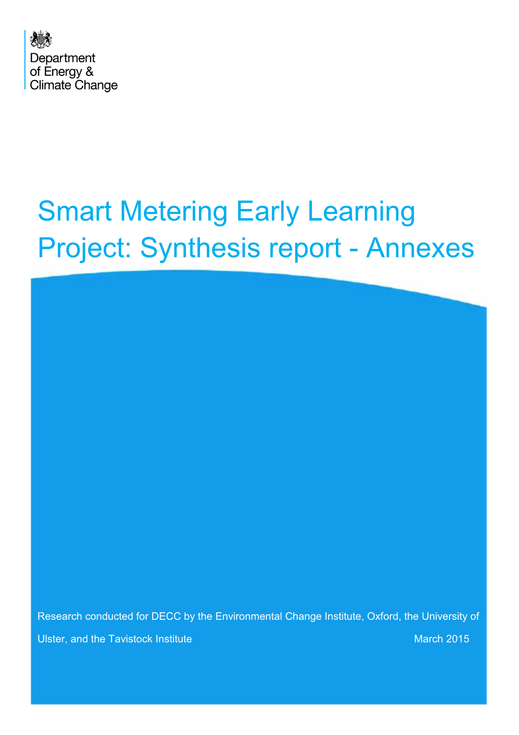 Smart Metering Early Learning Project: Synthesis Report - Annexes
