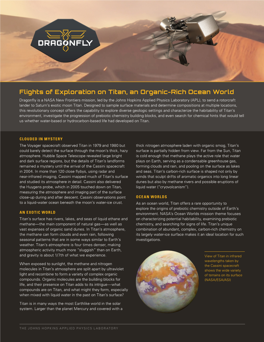 Flights of Exploration on Titan, an Organic-Rich Ocean