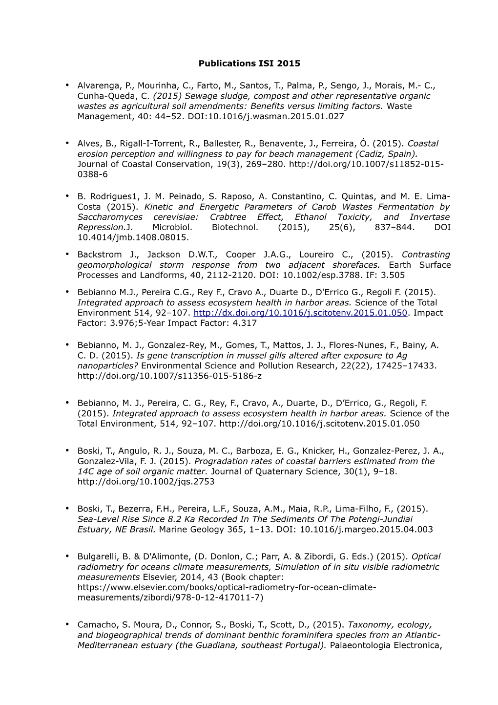 Indexed Research Articles 2008