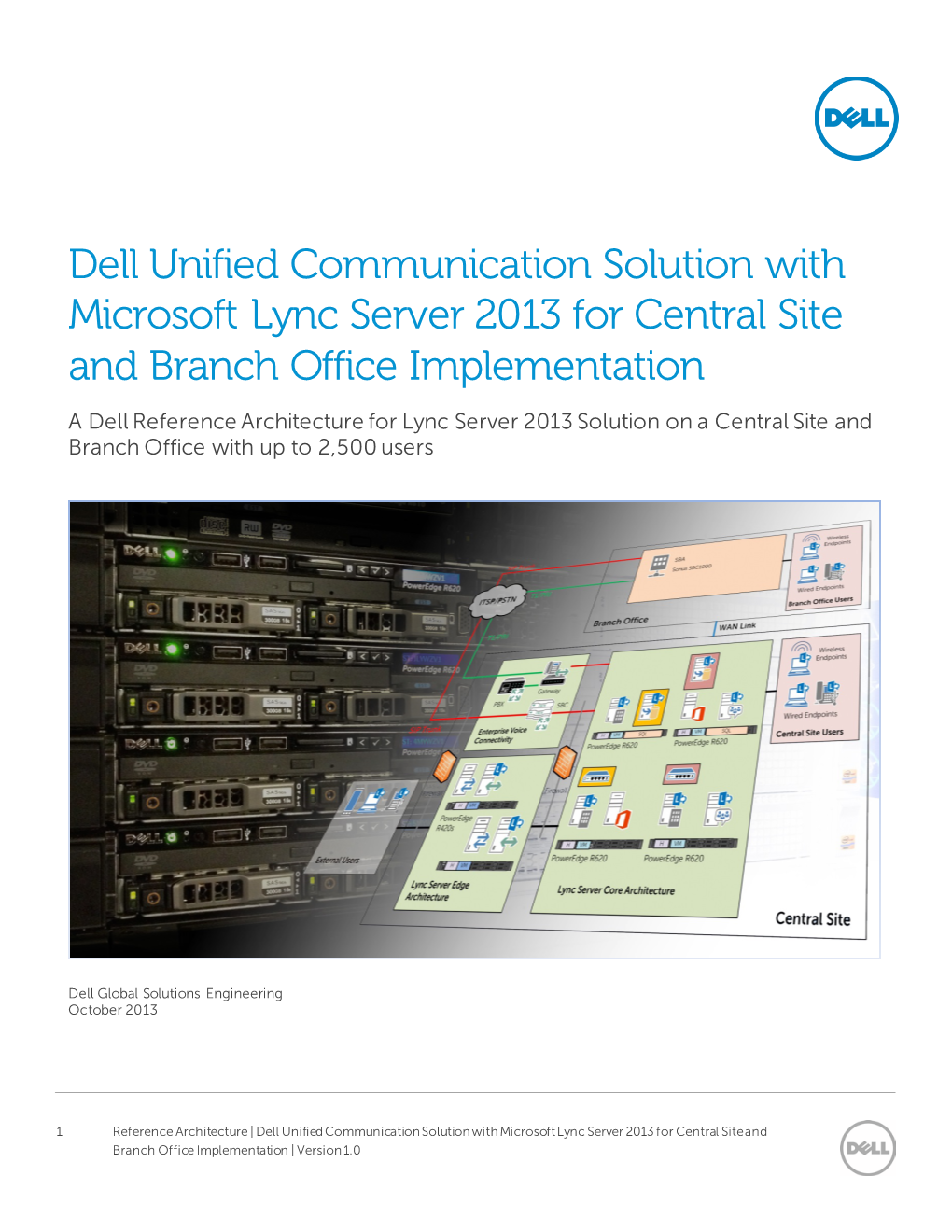 Dell Unified Communication Solution with Microsoft Lync Server 2013 For