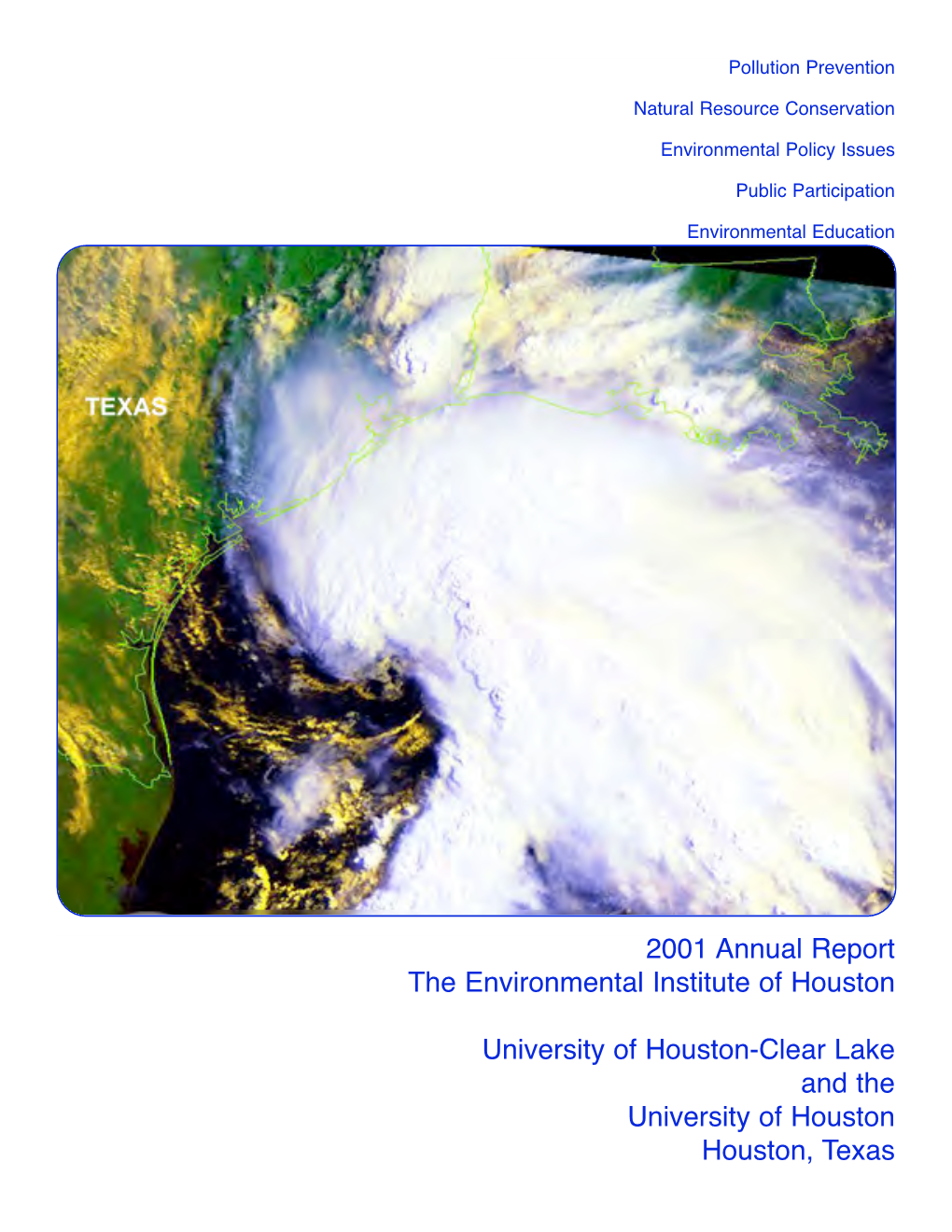 2001 Annual Report of the Environmental Institute of Houston