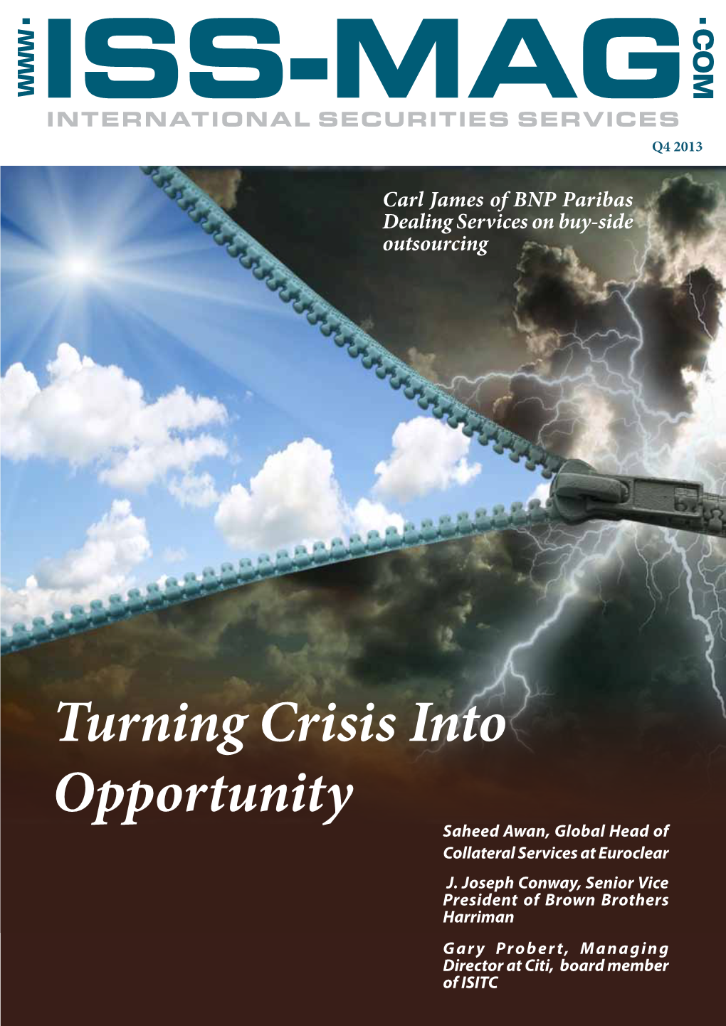 Turning Crisis Into Opportunity Saheed Awan, Global Head of Collateral Services at Euroclear J