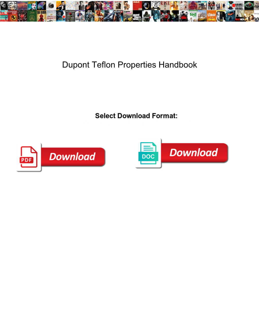 Dupont Teflon Properties Handbook