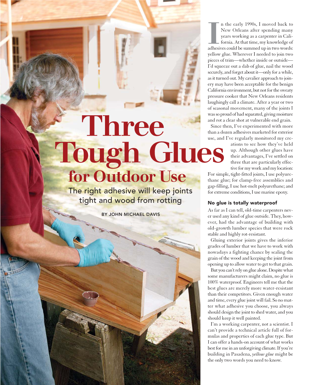 Three Tough Glues for Outdoor