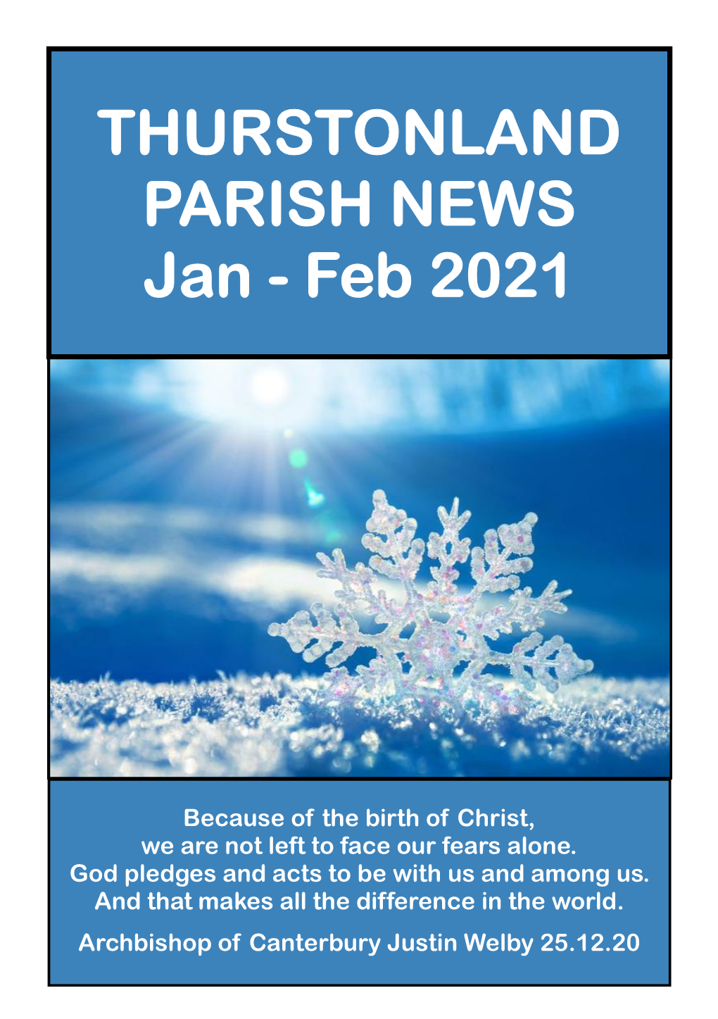 THURSTONLAND PARISH NEWS Jan - Feb 2021