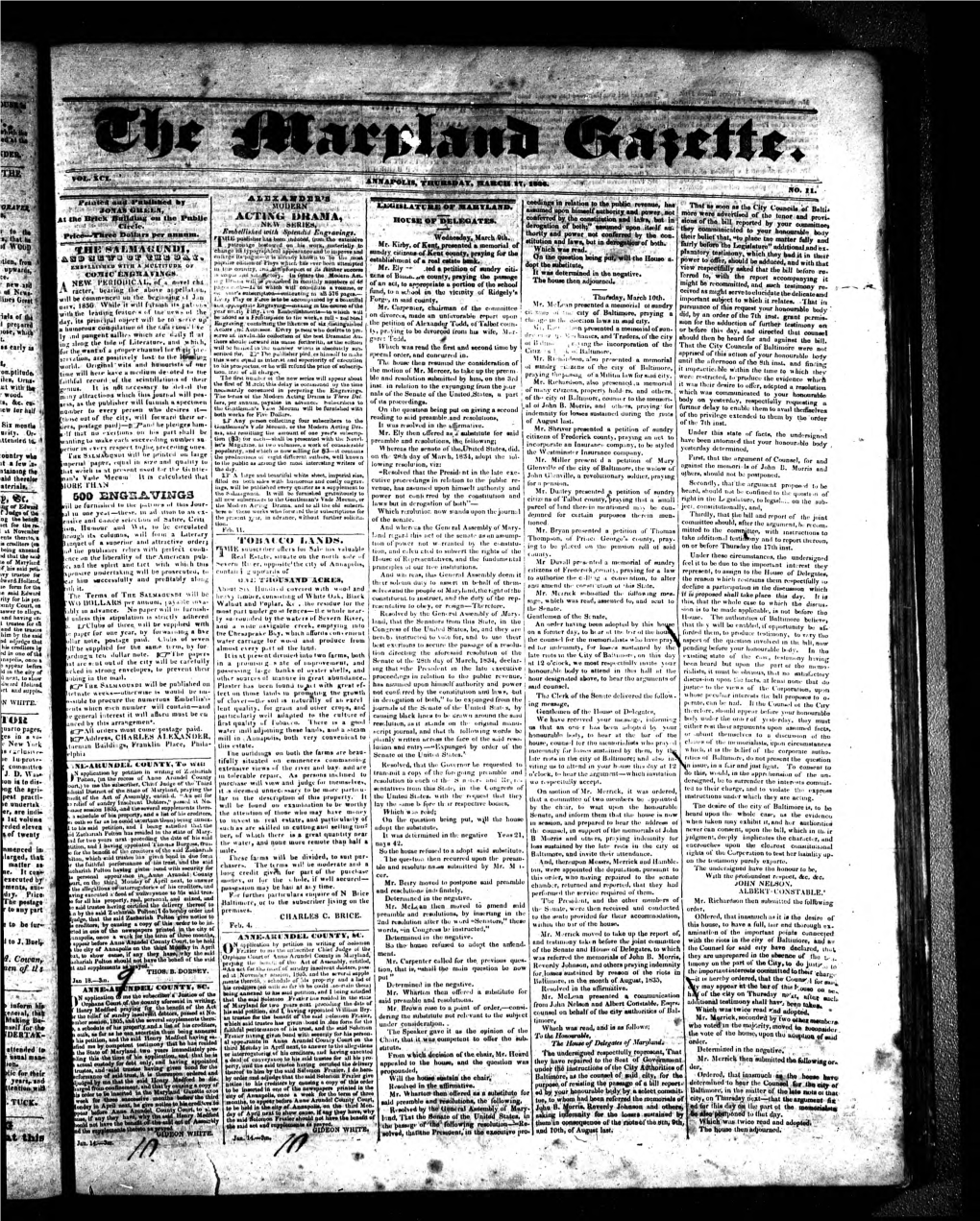 Maryland Gazette 03-1836.Pdf (9.765Mb)