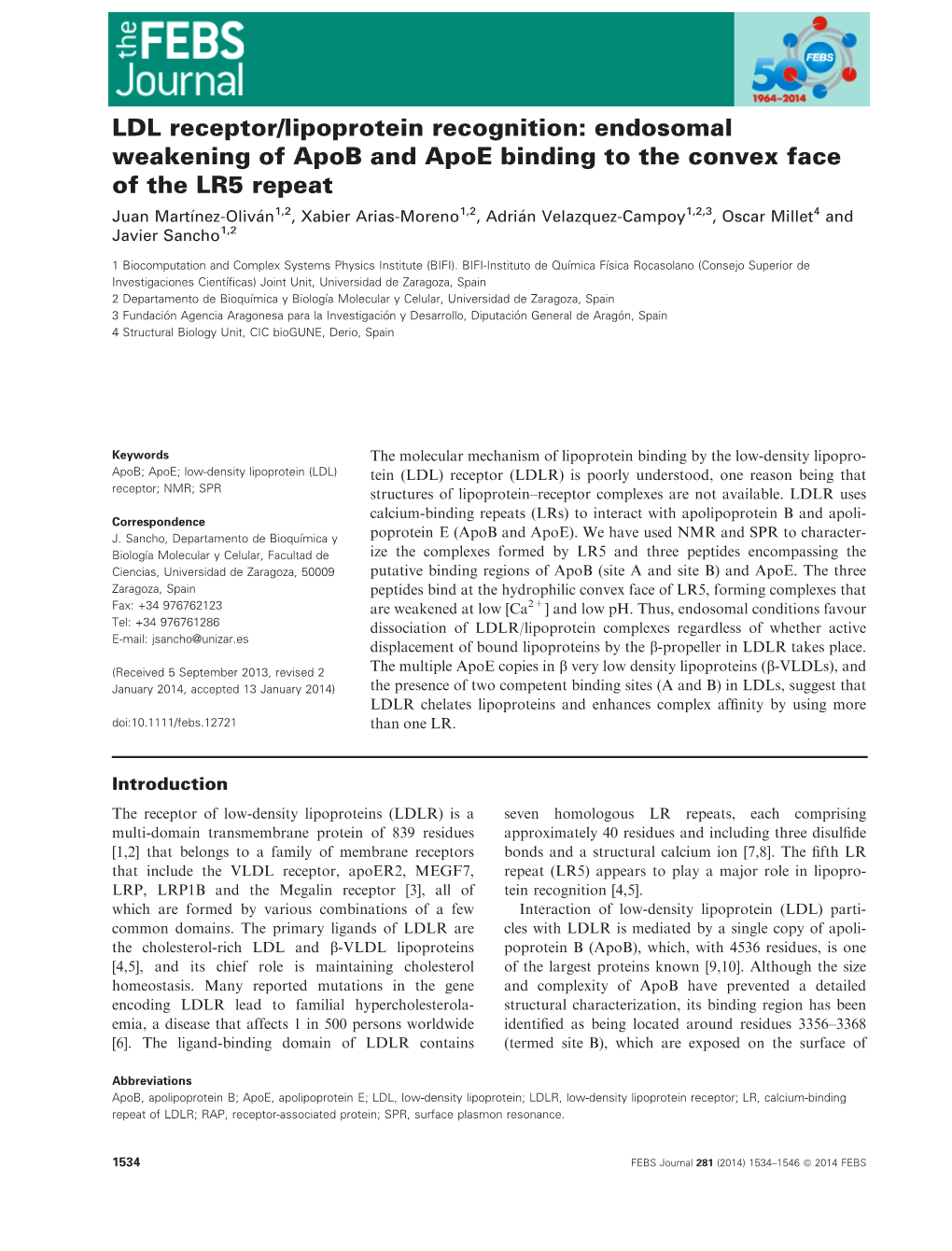 LDL Receptorlipoprotein Recognition: Endosomal Weakening of Apob And