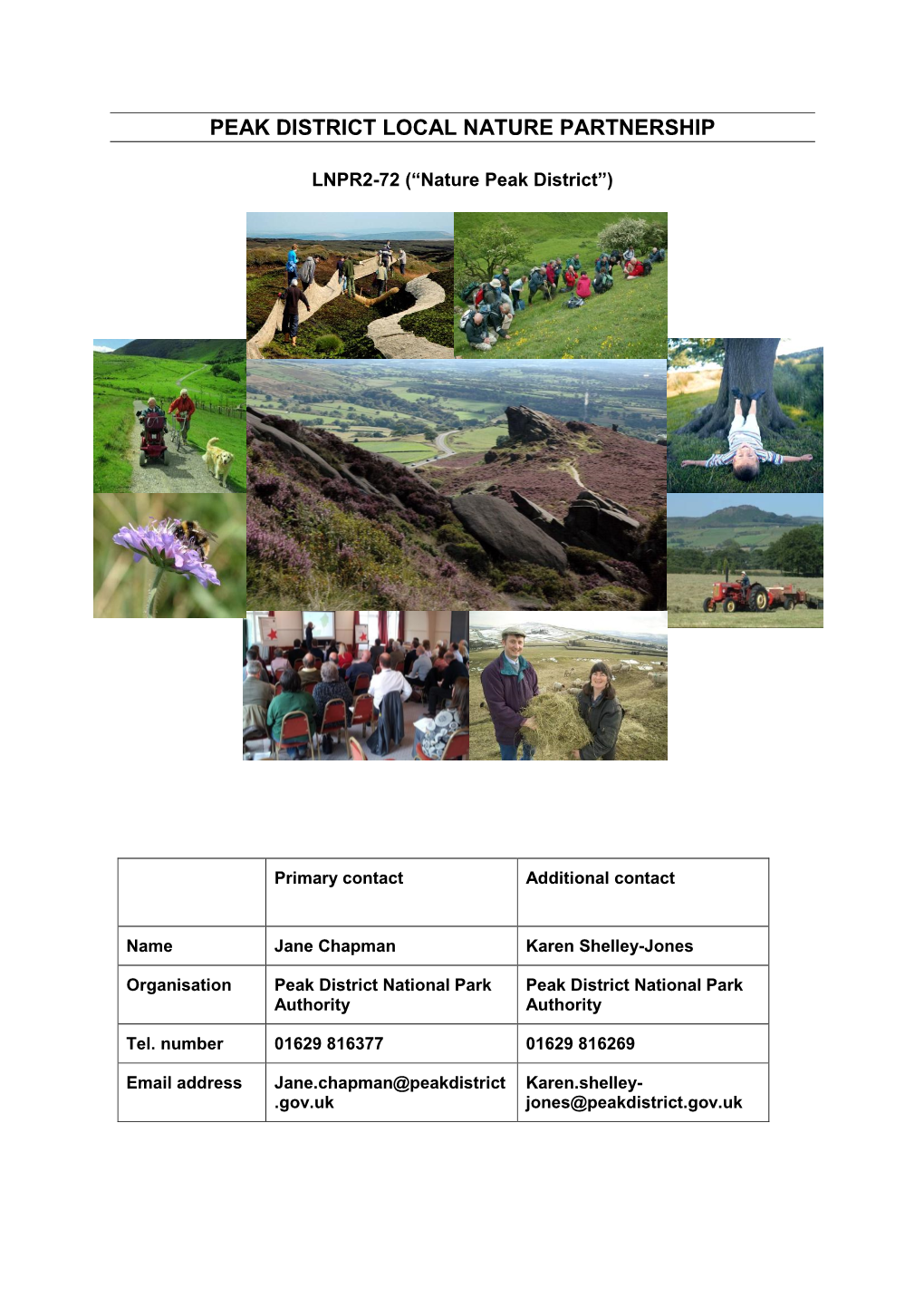 Peak District Local Nature Partnership