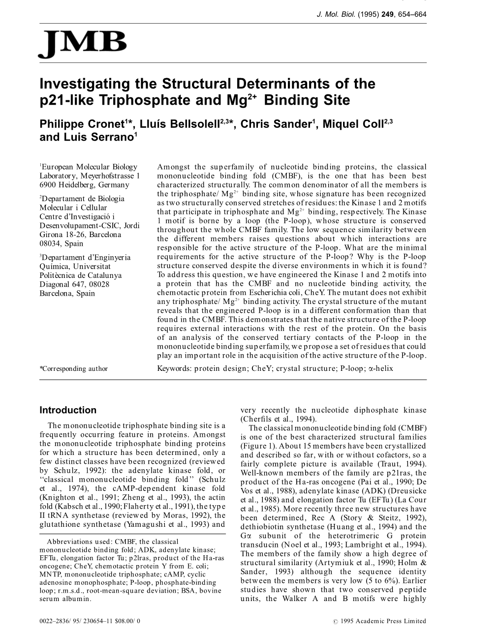 Investigating the Structural Determinants of the P21-Like