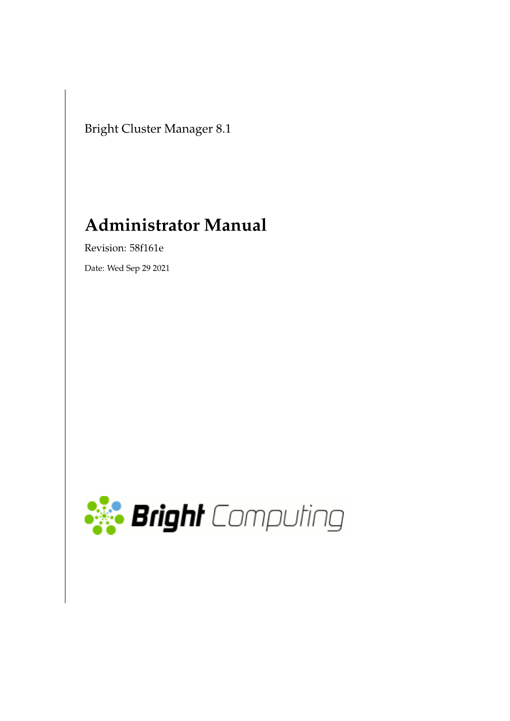 Administrator Manual Revision: 58F161e