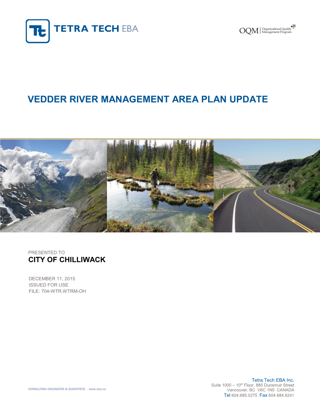 Vedder River Management Area Plan Update